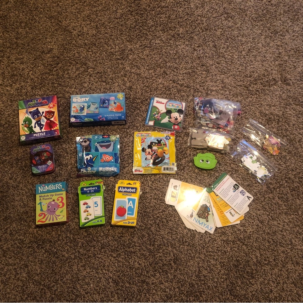 Lot of Educational Kids Games Disney: PJ Masks, Dory, Mickey.